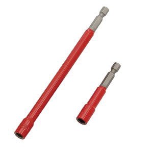 [70561R] Hex Bit - 1/4" Red x 6"
