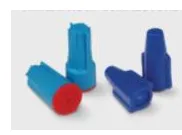 [KI62110] Aqua/Orange Outdoor Waterproof Connectors (6 per card)
