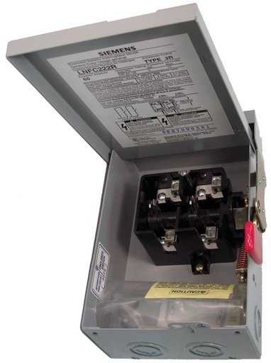 [LNFC222R] Siemens 60A 240V Non Fusible Disconnect LNFC222R