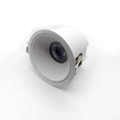 Anti Glare Recessed Single Head Downlight 120VAC 15W 1050lm Beam angle 36°