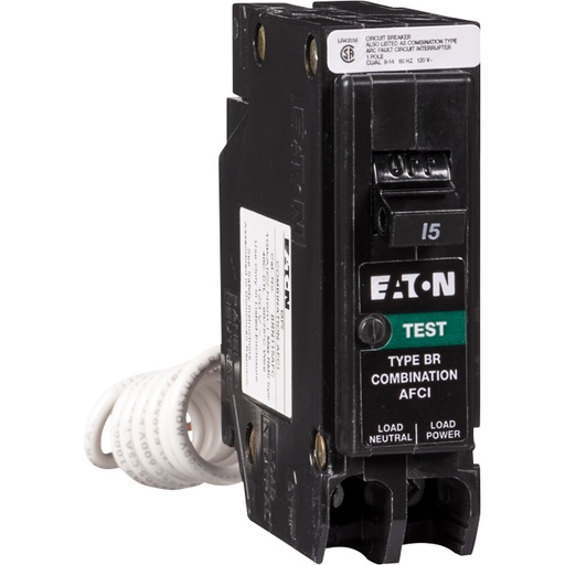 [BRNF115AFC] Eaton BRN115AFC 15A Single Pole Arc Fault Circuit Breaker