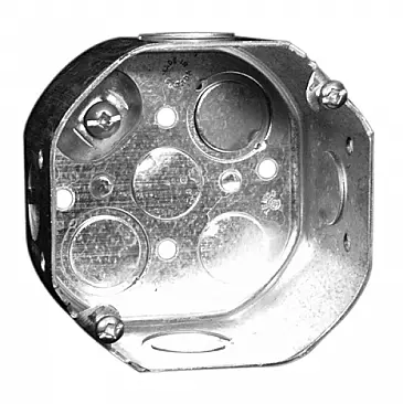 [54171-K] 4" Octagonal Box w/ Knockouts Deep 54171-K