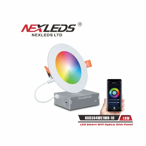 [NX-R304WE1WH-10] LED Smart RGBCW 4" Slim Pot Light