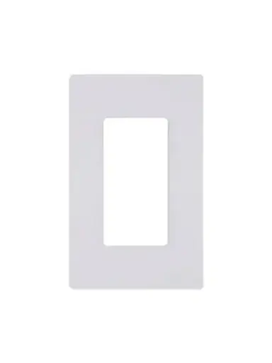 [1DECNS] 1 Gang Decora Plate White - Screwless