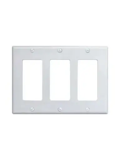 [3DECS] 3 Gang Decora Wall Plate
