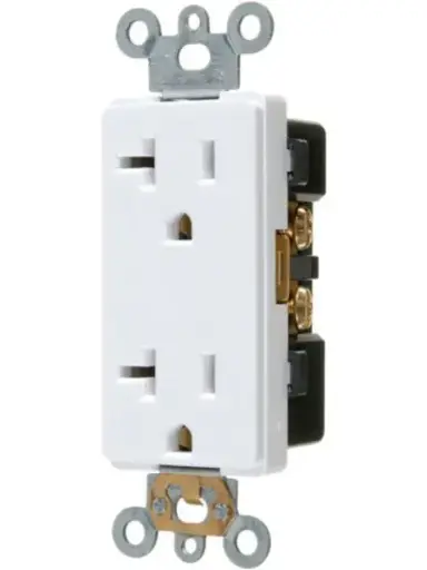 [VISI20TR] Vista Electrical 45116 Industrial Decorator 20A Duplex Outlet