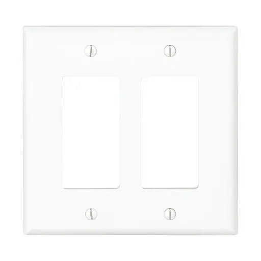 [PJ262W] Eaton 2 Gang Wall Plate White | PJ262W