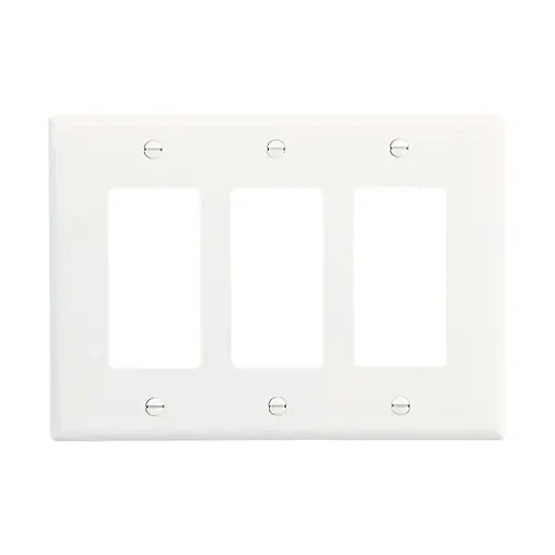 [PJ263W] Eaton 3 Gang Wall Plate White | PJ263W 