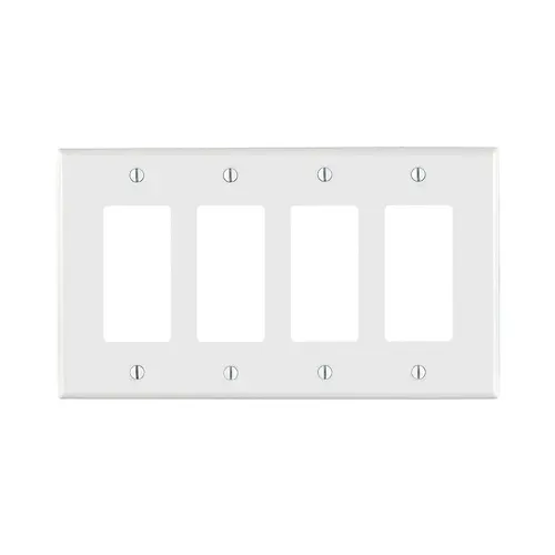 [PJ264W] Eaton 4 Gang Wall Plate White | PJ264W