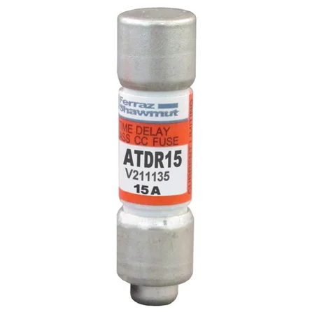 [ATDR15] Mersen ATDR15 15A 600VAC Class CC Time-Delay Fuse (Amp-Trap 2000 ATDR)