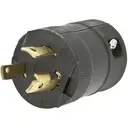 [HBL2621] Twist-Lock Insulgrip Plug, Industrial Specification Grade, 30A 250V, 2P3W, Black and White