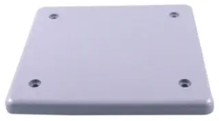 [BRCU20-2]  Cover plate PVC rigid 2 Gang blank with gasket