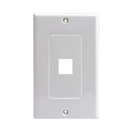 [SC-DJ1] SC-DJ1 1 Port Decora Wall PlateWall Plate