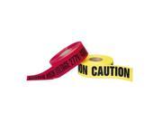 [1594] Red "CAUTION BURIED ELECTRIC LINE BELOW" 4 mil 3"x1000'