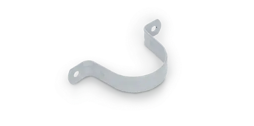 [CS55] 4" 2 Hole Steel Pipe Strap - PVC Coated