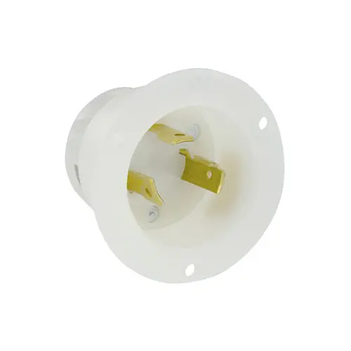 [2615] Leviton 30 Amp, 125 Volt, Flanged Inlet Locking Receptacle, Industrial Grade