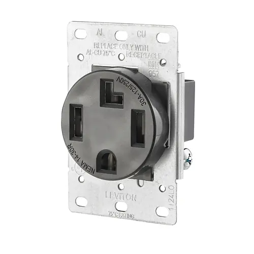 [278-S00] Leviton 30 Amp Flush Mount Outlet/Receptacle
