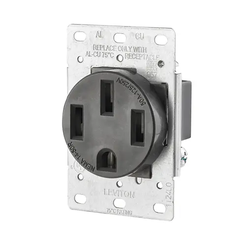 [279-S00] Leviton 50 Amp Flush Mount Outlet/Receptacle