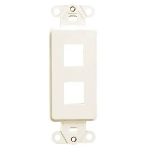 [41642-I] QUICKPORT™ Decora Insert, 2-Port, Ivory 41642-I