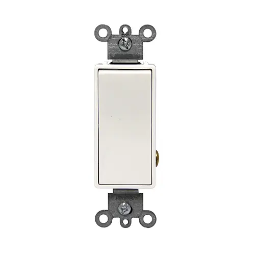 [5691-CW] Leviton 15 Amp, Rocker Switch, Single-Pole, Canadian, Commercial Spec Grade 5691-CW