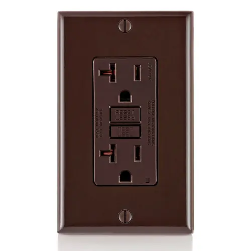 [GFTR2] Leviton 20 Amp, Self Test, Tamper-Resistant Slim GFCI Outlet with LED Indicator Light