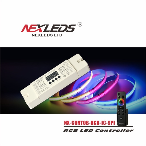[NX-CONTOB-RGB-IC-SPI] Nexleds LED Digital RGBW controller with remote control - NX-CONTOB-RGB-IC-SPI