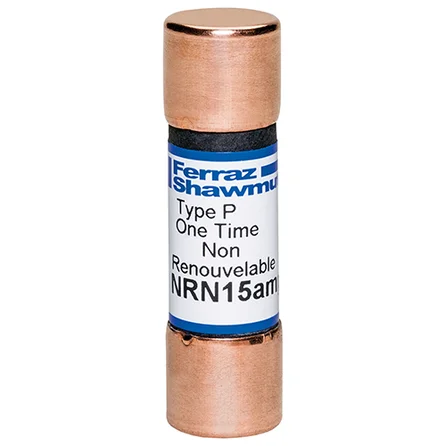 [NRN15A] Mersen NRN15 15A 250VAC Class H Non-Time-Delay Fuse (NRN)
