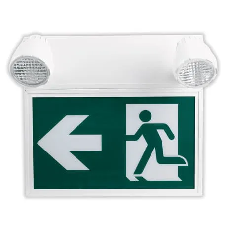 Votatec CR-7107B Steel RM Exit Sign Combo Remote Capable 36W At 30 MINUTES 120-347V