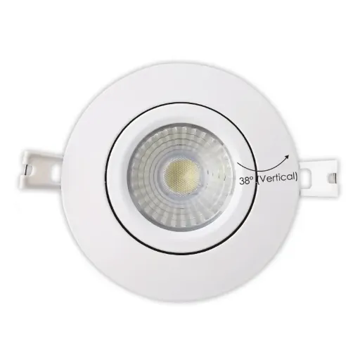 Votatec VO-GRP4W10-120-D-5WY 4" Round Slim Gimbal Downlight, 10W, 5CCT