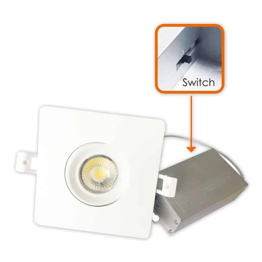 [GS-G4-D12-RD/WH] Votatec 4″ Square Eyeball 5Way CCT GS-G4-D12-RD/WH