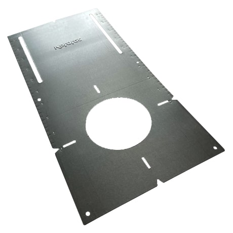 [PL - 3''] Votatec Galvanized plate , for 3" recessed LED , With Ruller 13-3/16" x 6.5"