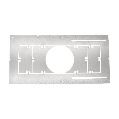 [PL - 3.5''] Votatec Galvanized plate , for 3.5" recessed LED , With Ruller 13.2" x 7.3"
