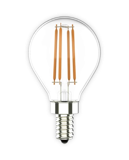[VO-FG15W5.5-12-40-D] Votatec VO-FG15W5.5-12-40-D, LED G15 Filament, 120V, 5.5W, 600 Lumens, 4000K Cool White, E12 Base, Dimmable