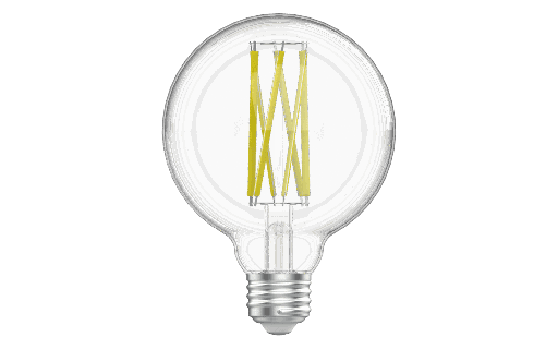 [VO-FG30W9-120-40-D] Votatec VO-FG30W9-120-40-D, LED G30 Filament, 120V, 9W, 1000 Lumens, 4000K Cool White, E26 Base, Dimmable