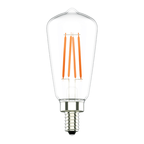 [VO-FST12W4-12-40-D] Votatec VO-FST12W4-12-40-D, LED ST12 Filament, 120V, 4W, 400 Lumens, 4000K Cool White, E12 Base, Dimmable