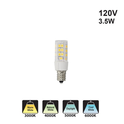 [E12-CR45LEDA-4.5W-3K] Votatec E12-CR45LEDA-4.5W-3K E12 LED Candelabra Light Bulb