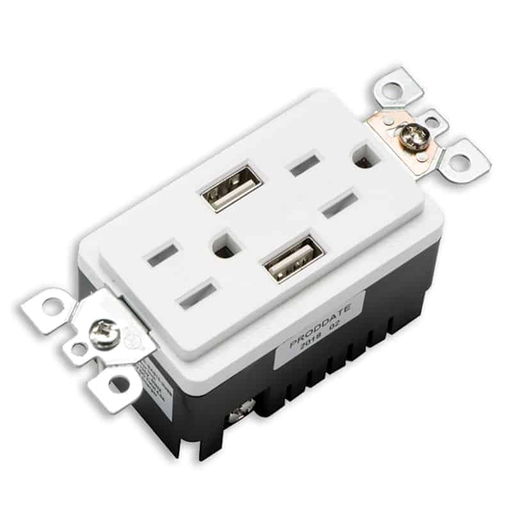 [BAA-023] Votatec BAA-023 Tamper Resistant USB Charger & Duplex Receptacle