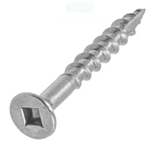 #8 x 1 1/2 Flat Head SQ Wood Screw Jar of 600
